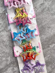 تصویر گیره تق‌تقی ستاره‌ای شاین اکلیلی سه‌تایی 