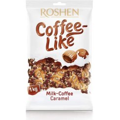 تصویر آبنبات کافی لایک روشن ۱ کیلوگرم با مغز کارامل 