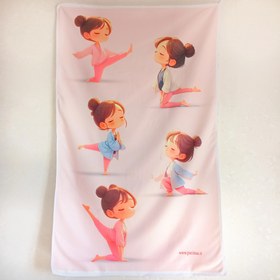 تصویر حوله ورزشی ایروبیک دخترانه 