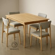 تصویر ست میز و صندلی ناهار خوری ۴ نفره مدل وِنتو 