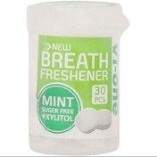 تصویر قرص خوشبو کننده دهان نعنایی وی وان 30 عددی اورجینال ا Mint Oral Deodorant Vi One 30 pcs 