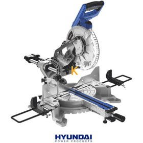 تصویر فارسی بر كشویی دو طرفه هیوندای مدل HP1826 Hyundai HP1826 Combination Mitre Saw