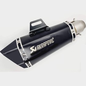 تصویر اگزوز قهرمانی مشکی مات AKRAPOVIC 