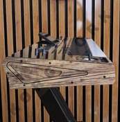 تصویر کنار پنل کیبورد pa4x طرح چوب 