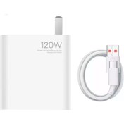 تصویر شارژر بهمراه کابل اصلی 120 وات شیائومی مدل Poco F6 pro 