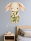تصویر استیکردیواری اتاق کودک طرح خرگوش 