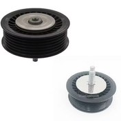 تصویر پولی هرزگردپمپ هیدرولیك از تاریخ 10/12/2007 به بعد-قبل ازشماره موتورD 020487 رنو تندر - 0390301103 