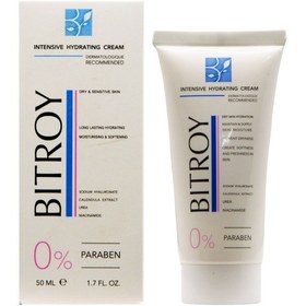 تصویر بیتروی کرم آبرسان مناسب پوست خشک 50ML BITROY INTENSIVE HYRDATING CREAM DRY&SENSITIVE 50ML