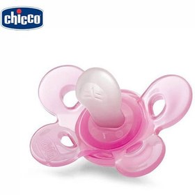 تصویر پستانک فیزیو کامفورت شبرنگ دخترانه سیلیکان 36 تا 16 ماه چیکو 2 عددی Chicco Physio Comfort Silicone Breathing 16 - 36 month 2 pc