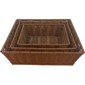 تصویر سبد مستطیلی حصیری 