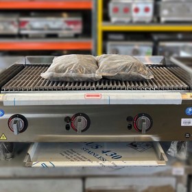 تصویر گریل گازی 90 سانت ذغالی 