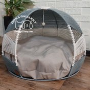 تصویر جای خواب سگ و گربه مدل گل یخ دلباز 