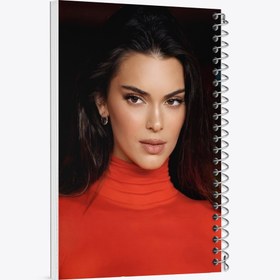 تصویر دفتر نت موسیقی 100 برگ خندالو طرح کندال جنر(Kendall Jenner) 