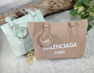 تصویر کیف دوشی زنانه بالنسیاگا جنس ساتن جادار 