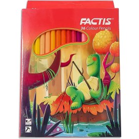 تصویر مداد رنگی ۳۶ رنگ فکتیس FACTIS 