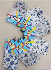 تصویر شورت باکسر پسرانه طرح‌دار 1554، بسته 6 عددی برند berrak 1554 Boy Patterned Boxer Shorts 6 Pieces