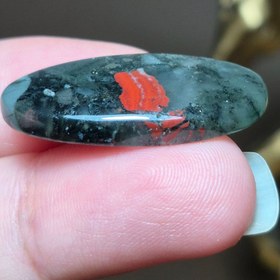 تصویر نگین سنگ خون معدنی کد k1143 