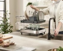 تصویر آبچکان دو طبقه جوزف جوزف مدل اکسل Joseph Joseph Excel Steel 2-Tier Dish Rack 