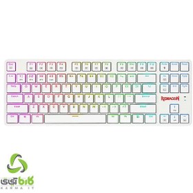 تصویر کیبورد مکانیکال گیمینگ ردراگون مدل K539 Anubis White ا Redragon K539 Anubis White RGB Gaming Keyboard Redragon K539 Anubis White RGB Gaming Keyboard
