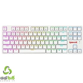 تصویر کیبورد مکانیکال گیمینگ ردراگون مدل K539 Anubis White Redragon K539 Anubis White RGB Gaming Keyboard