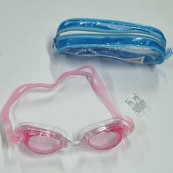تصویر عینک شنا کیفی به همراه گوش گیر در رنگبندی ا Swimming goggles with earplugs Swimming goggles with earplugs
