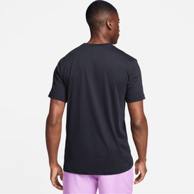 تصویر تیشرت تنیس مردانه نایک NikeCourt Dri-FIT- مشکی/آبی 