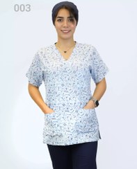 تصویر اسکراب پزشکی طرحدار (تاپ تک) سری JOY کد 003 
