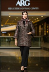 تصویر مانتو ژاکارد /شلوار کرپ 