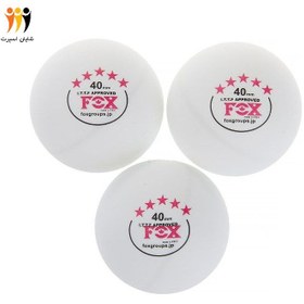 تصویر توپ پینگ پنگ Fox پنج ستاره برند: