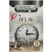 تصویر کاندوم تاخیری 12عددی شادو ا Shadow Delay professional Condom 12pcs Shadow Delay professional Condom 12pcs
