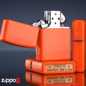 تصویر فندک زیپو اصل 28888 | Zippo Reg Neon Orange 