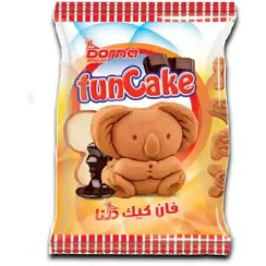 تصویر کیک عروسکی کاکائویی درنا وزن ۳۵ گرم 