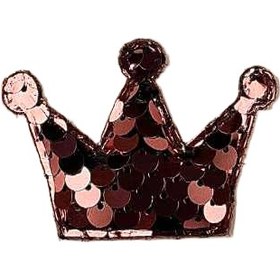 تصویر تیکه دوزی طرح تاج پولکی 