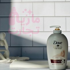 تصویر مایع دستشویی داو Dove حاوی ضدعفونی‌کننده مدل nourishing silk حجم ۲۵۰میل Dove MOISTURISING SOAP nourishing silk 250MIL