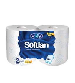 تصویر دستمال توالت کم حجم 2 قلو سافتلن Softlan Toilet Paper