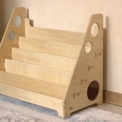 تصویر کتابخانه کودک پنج طبقه مدل مونته سوری 