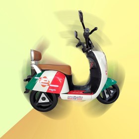 تصویر موتور شارژی طرح موتور وسپا ایتالیایی Vespa