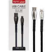 تصویر کابل تبدیل USB به USB-C تسکو مدل TCC 187 طول 1 متر TSCO TCC187 USB to USB-C Cable 1m