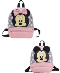 تصویر کوله کودک طرح مینی موس صورتی 