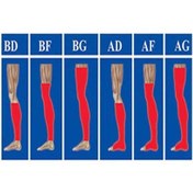 تصویر جوراب واریس طب و صنعت - LARGE لارج / ADبا کف زیرزانو(بلند) compression stockings