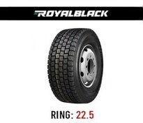 تصویر لاستیک سایز 315/70R22.5 رویال بلک | ROYABLACK گل عقب RD318 ROYALBLACK 315/70R22.5 RD318