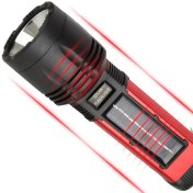 تصویر چراغ قوه شارژی (با قابلیت شارژ خورشیدی) برند کرونی | CRONYSolar Energy Flashlight W5121A 