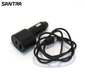 تصویر شارژر وکابل فندکی سوپرفست برابر اورجینال فندکی 25 وات طرح سامسونگ دو پورت سازگار با اپل آیفون کد 116 