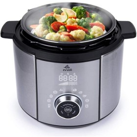 تصویر زودپز ایوولی مدل PC6010S Evvoli pressure cooker model PC6010S