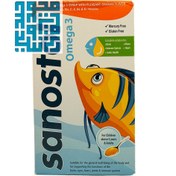 تصویر شربت سانستول امگا 3 باطعم پرتقال شربت 155 میل Sanostol Omega 3