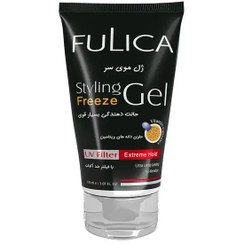 تصویر ژل مو حالت دهنده بسیار قوی فولیکا Fulica مدل Freez حاوی دانه های ویتامین 150ml 