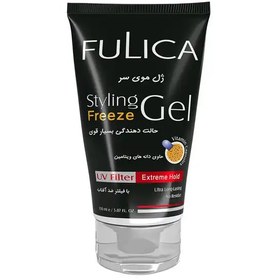 تصویر ژل مو حالت دهنده بسیار قوی فولیکا Fulica مدل Freez حاوی دانه های ویتامین 150ml 