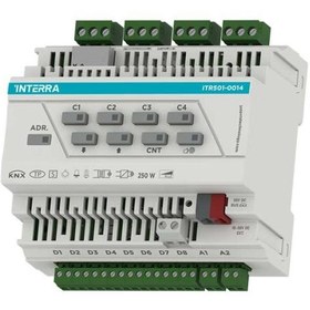 تصویر دیمر هوشمند KNX Dimmer Actuator – 4Ch (w/8 Digital, 2 Analog Input) 