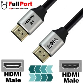 تصویر کابل HDMI کی نت پلاس ورژن 2.1 مدل KP-HC21180 طول 1.8 متر ا cable-hdmi-v2-1-knet-plus cable-hdmi-v2-1-knet-plus