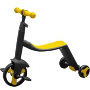 تصویر سه چرخه باتینو رنگ زرد 